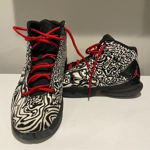 Nike Mens Air Jordan Superfly 4 JCRD 812870-101 Basketball Black White Shoes 12